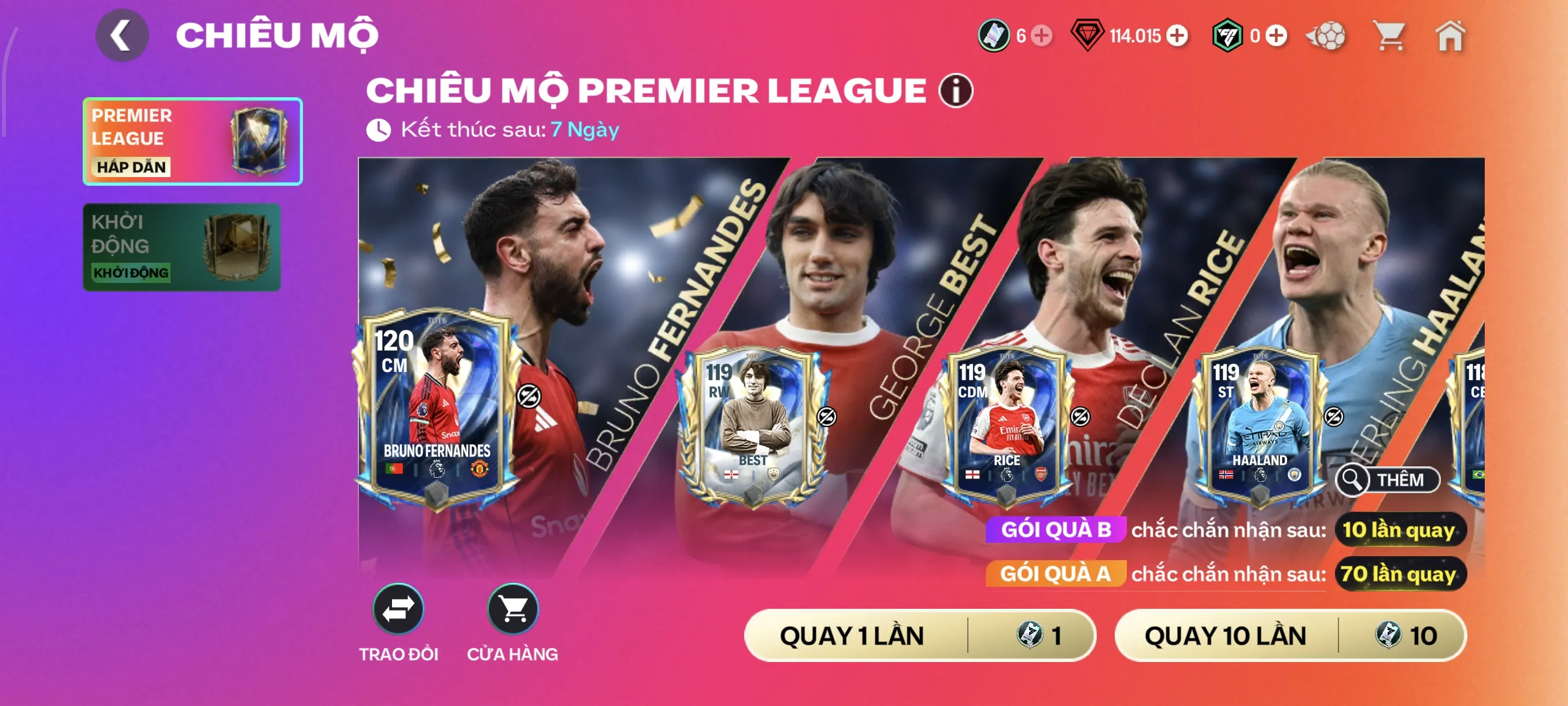 Acc reg gem + vé quay